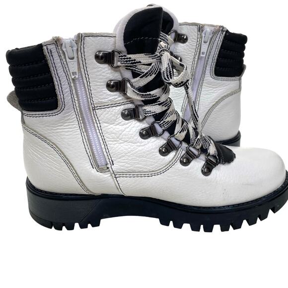 Bos. & Co. Gator Prima Fur Leather Boots Zip Up Ankle Ice Grip Insulated Size 37 - Picture 4 of 12